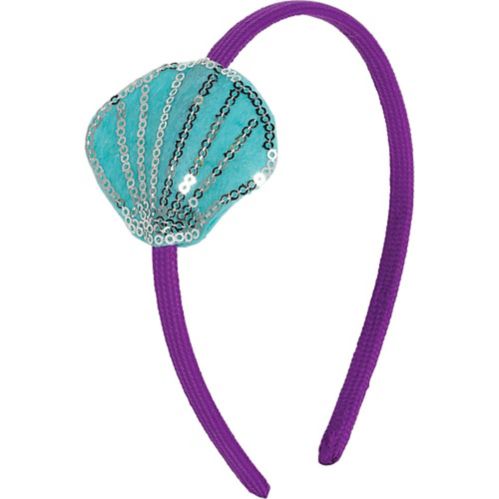 Scallop Shell Mermaid Headband, Purple Product image