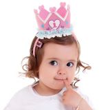 Serre-tête couronne pour 1er anniversaire de princesse, rose | Amscannull