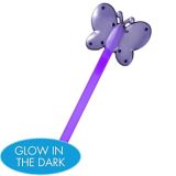 Purple Butterfly Glow Wand | Amscannull