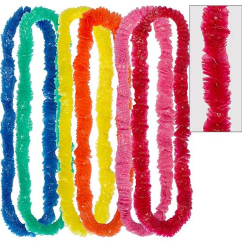 Colourful Poly Leis, 50-pk Product image
