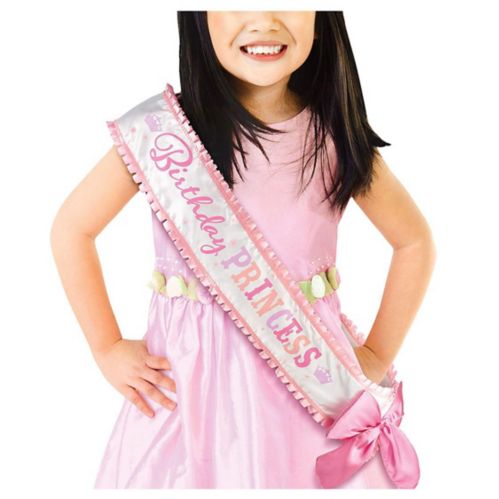 Pink Birthday Princess Sash Deluxe Product image
