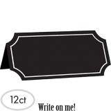 Chalkboard Place Cards, Birthday Parties, More, Black, 4-in x 2-in, 25-pk