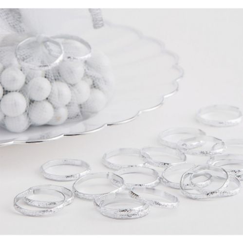Silver Wedding Band Favour Charms, 288-ct Product image