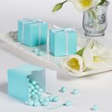 Boîtes-cadeaux d'invités de mariage, turquoise, paq. 100 | Amscannull
