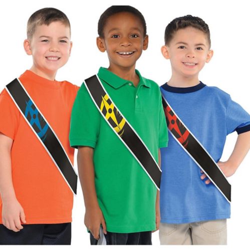Power Rangers Ninja Steel Birthday Party Sashes, 8-pk, Ages 3+ Product image