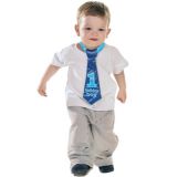Cravate pour garçon 1era anniversaire, bleu | Amscannull