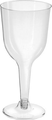 Big Party Plastic Wine Glasses, Birthdays, Showers, More, Clear,  10-oz, 20-pk Product image