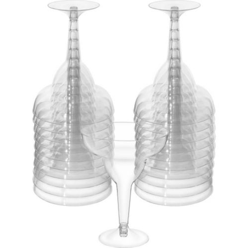 Big Party Pack CLEAR Plastic Margarita Glasses, 20-pk Product image