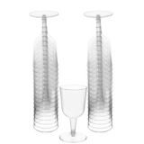 Big Party Plastic Wine Glasses, Birthdays, Showers, More, Clear,  5.5-oz, 32-pk | Amscannull