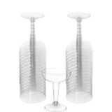 Big Party Pack CLEAR Plastic Champagne Coupe Glasses, 32-pk | Amscannull