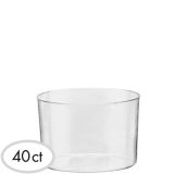 Mini Clear Plastic Bowls, 40-pk