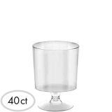 Mini Clear Plastic Footed Bowls, 40-pk | Amscannull