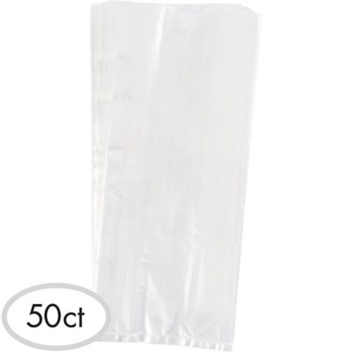 Small Clear Plastic Treat Bags, 50-pk Product image
