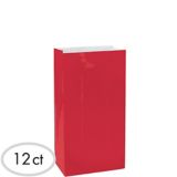 Medium Red Paper Treat Bags, 12-pk