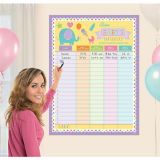 Guess the Baby Statistics Baby Shower Game Poster Party City
