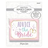 Bride-to-Be Advice Cards, 24-pk | Amscannull