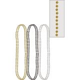 Metallic Bead Necklaces, 6-pk