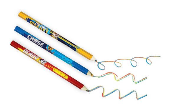 Crayons multicolores aventures Pat'Patrouille pour cadeaux-surprises d'anniversaire, paq. 6 Image de l’article