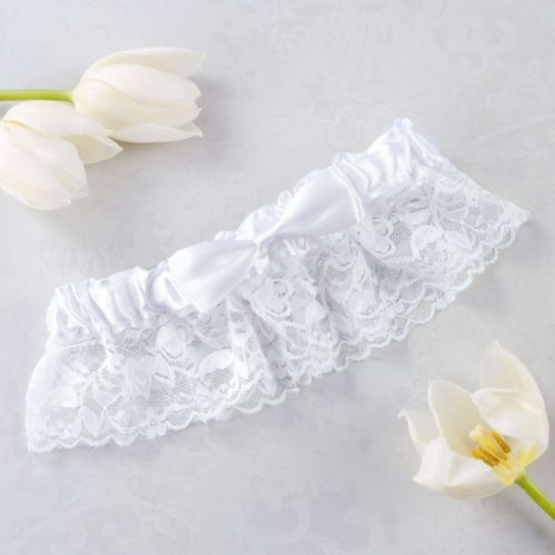 White Wedding Garter Product image