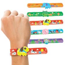 Animal Slap Bracelets, 6-pk Party City