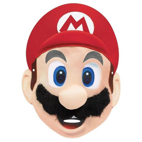 Masque Super Mario pour costumes/fêtes d'anniversaire, taille unique, 3 ans et plus Image de l’article