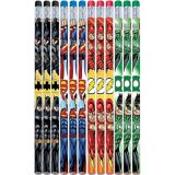 Justice League Pencils for Birthday Party Favours, 12-pk