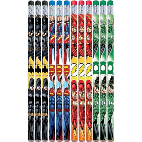 Justice League Pencils for Birthday Party Favours, 12-pk Product image