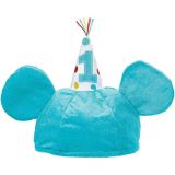 Disney Mickey Mouse 1st Birthday Plush Hat, Blue | Disneynull