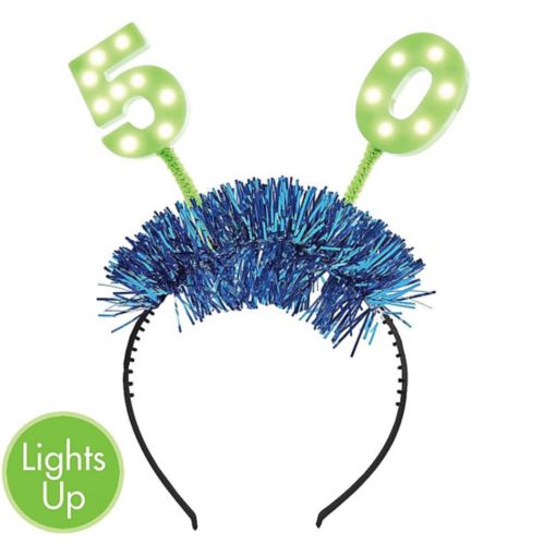 Light-Up 50th Birthday Head Bopper Product image