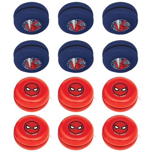 Marvel Spider-Man Webbed Wonder Yo-Yos for Birthday Party Favours, 12-pk, Ages 3+ Product image