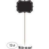 Customizable Chalkboard Party PIcks for Birthday, Party, Anniversary, 12-pk | Amscannull