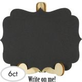 Customizable Mini Chalkboard Wood Easel Sign for Birthday, Party, Anniversary, 6-pk | Amscannull