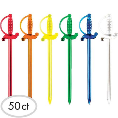 Rainbow Sword Picks, 50-pk Product image