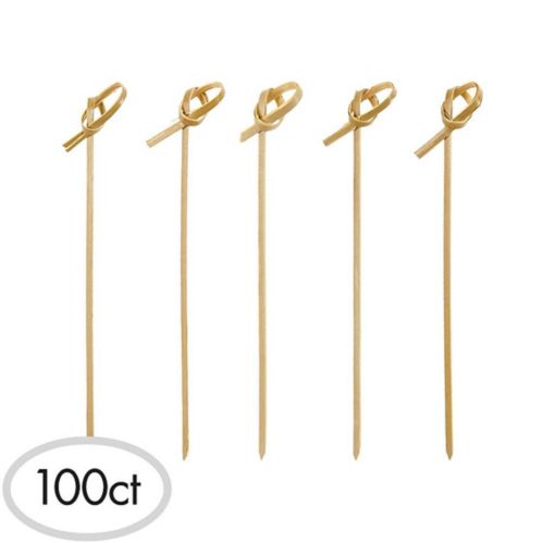 Bamboo Knot Cocktail Party Picks, Birthdays, Anniversaries, more, 100-pk Product image