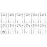 Mini Plastic Tasting Spoons for Appetizers/Desserts, Clear, 40-pk | Amscannull