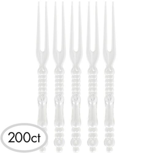 Tall CLEAR Plastic Cocktail Picks, 200-pk Product image