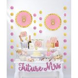 Sparkling Pink Bridal Shower Buffet Decorating Kit, 23-pc