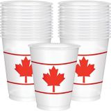 Canadian Maple Leaf Cups, 25-pk | Amscannull