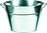 Metal Party Tub for Birthday, Party, Anniversary, SIlver, 10 x 15-in