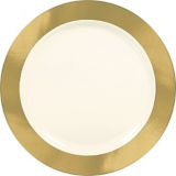 Royal Border Premium Plastic Dinner Plates, 10-pk | Amscannull
