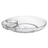 Premium Hammed Plastic Chip Dip Tray for Birthday, Party, Anniversary, 5 1/2 x 2 1/2-in