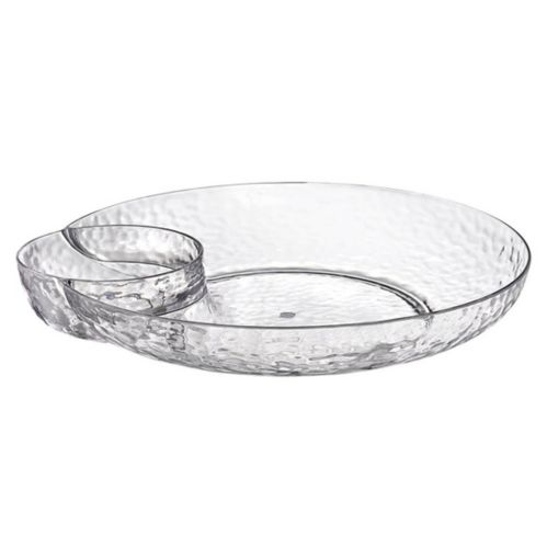Premium Hammed Plastic Chip Dip Tray for Birthday, Party, Anniversary, 5 1/2 x 2 1/2-in Product image