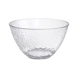 Premium Plastic Hammered Large Serving Bowl, Clear, 15-in | Amscannull
