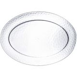 Premium Plastic Hammered Oval Platter