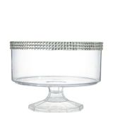 Rhinestone Clear Plastic Trifle Container, Small