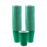 Festive Green Plastic Cups, 50-ct | Amscannull