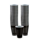Black Plastic Cups, 50-ct | Amscannull