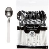 Classic Premium Plastic Spoons, 20-pk | Amscannull