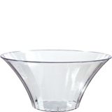 Clear Large Plastic Flared Bowl