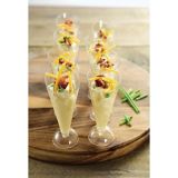 Mini Clear Plastic Cone Cups with Stands, 40-pk